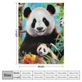 Autua Selfie Zoo Animals Blanket for Bed, Jungle Throw Blanket for