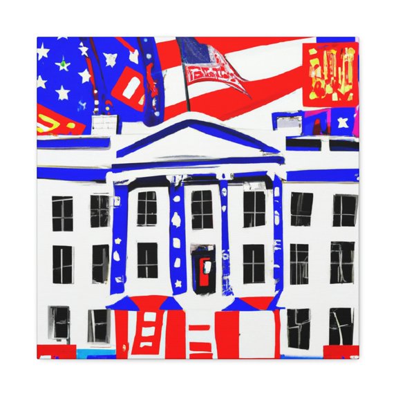 White House, Deco Style - Canvas