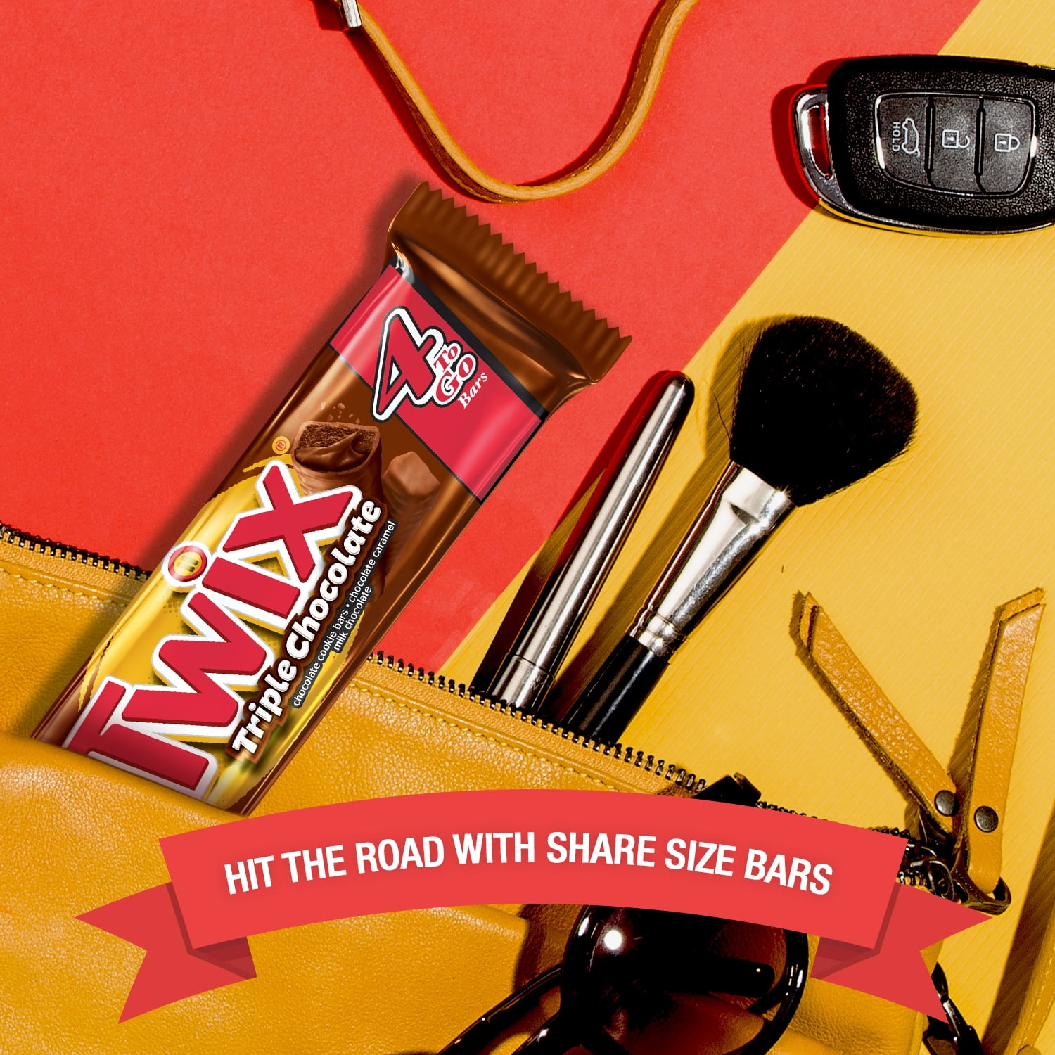 Twix Triple Chocolate Sharing Size Cookie Bar Candy, 2.82 Ounce