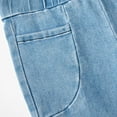 thumbnail image 5 of LIJCC Teen Girls Skinny Flared Jeans Solid Color Slim Fit Stretch Bell-Bottom Trousers Fashion Elastic High Waist Denim Pants(Light Blue,17-18 Years), 5 of 8