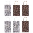 thumbnail image 1 of EeaseCA 6PCS Leopard Zebra Gift Tote Candy Pouch Baking Paper Bag Packaging Bag (3 Zebra Paper + 3 Leopard Paper), 1 of 7