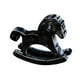 thumbnail image 2 of Caballito de madera de madera decorativo, de colección, artesanal, para decoración, pieza de exhibición. Negro, 2 of 9