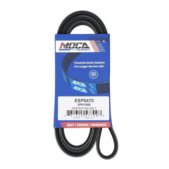 MOCA AUTOPARTS 5PK1890 Serpentine Belt Fit for 2017-2022 GMC Canyon 3.6L & 2017-2022 Chevrolet Colorado 3.6L