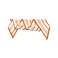 thumbnail image 5 of INSPIRE CHIC Women Stripes Contrast Color Skinny Long Scarves Satin Silky Ribbon Hair Band Neckerchief Neck Scarf Orange 96x9cm, 5 of 6