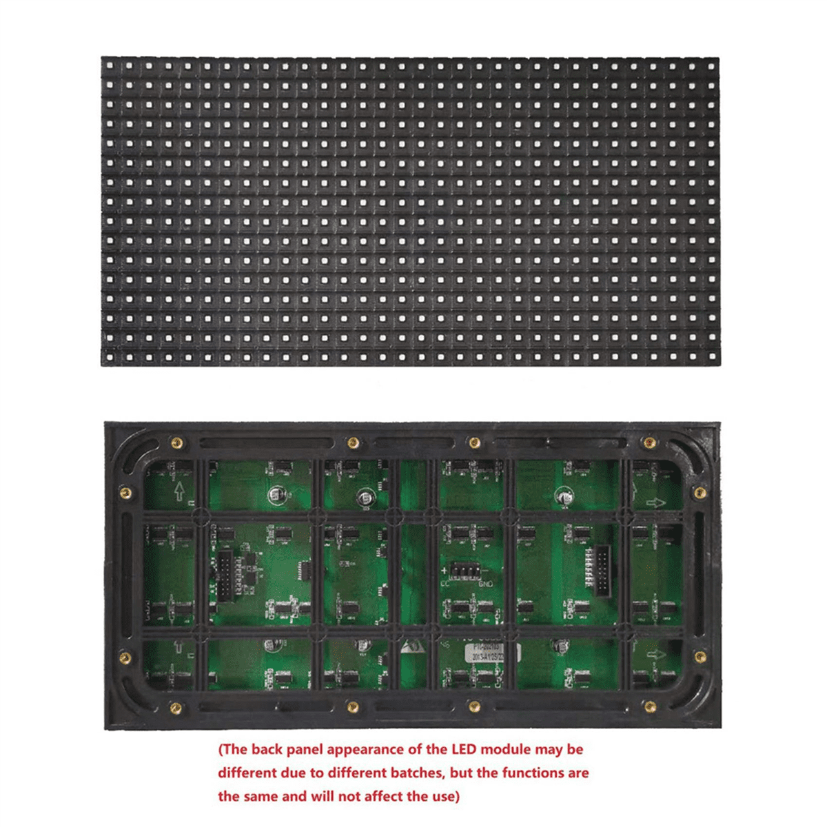 10Pcs P10 Full Color Outdoor LED Module HUB75 SMD3535 32x16 Pixels LED Display Panel 320x160mm 1/4S Driver,10 x LED Display Unit Board 10 x Power cord 10 x cable,Black