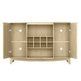 thumbnail image 3 of FESTIVO 51 inch Classic Wood Buffet Bar Cabinet with Wine Rack- Oak, 3 of 5