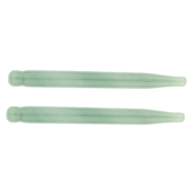 2 Piezas Jade Acupuntura Punto de Masaje Stick Herramienta para Masaje Corporal Spa