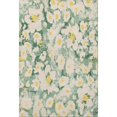 thumbnail image 4 of HomeRoots 648162 5 x 8 ft. Green Yellow & Ivory Floral Washable Machine Made Rectangle Area Rug with UV Protection, 4 of 9