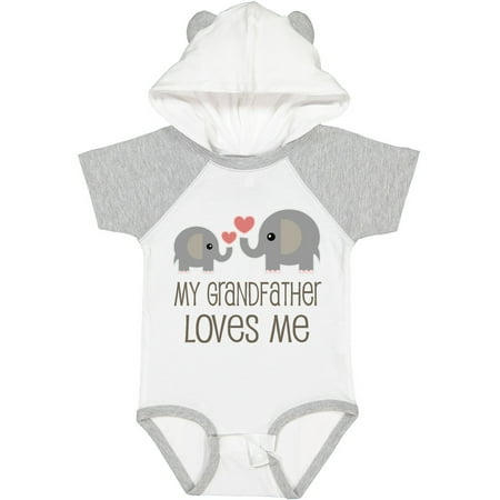 

Inktastic My Grandfather Loves Me Gift Baby Boy or Baby Girl Bodysuit