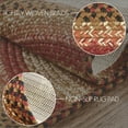 thumbnail image 4 of VHC Brands Ginger Spice Rug with PVC Pad, Jute Blend, Oval, Orange Red Tan, 60x96 inches, 4 of 6