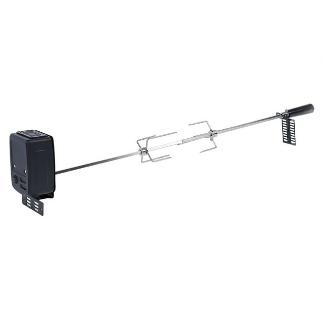Kit de Rôtissage à Broche pour BBQ Électrique, Kit de Rôtissoire Capacité de Charge 15 kg en Acier Inoxydable 304 Efficace pour les Pique-Niques en Plein Air
