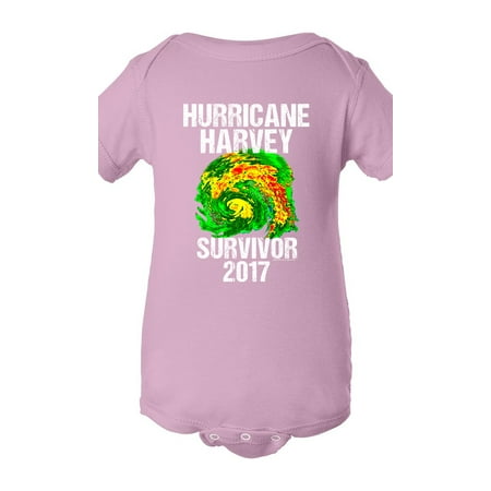 

Hurricane Harvey Storm Survivor Houston Texas 2017 DT Infant Baby Rib Bodysuit