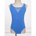 thumbnail image 2 of Sinleey Kids Mesh Dance Leotard Baby Girls Gymnastics Tumbling Bodysuit Ballet Ballerina Outfit Blue 150, 2 of 6