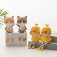 thumbnail image 3 of Coofit 2PCS Resin Ornament Creative Lovely Long Leg Tabletop Ornament Desk Decoration, 3 of 9
