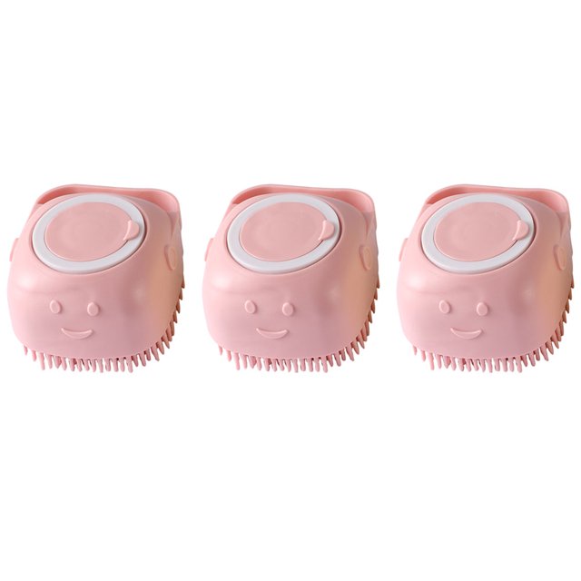 Cepillo de ducha de silicona para el cuerpo con función de dispensador de gel de ducha, silicona suave, 3 piezas MFZFUKR CPB-WSH62-3