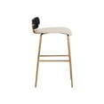 thumbnail image 4 of Home Square Lorelei 25.5" Counter Stool in Dillon Cream/Black - Set of 3, 4 of 8