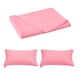 thumbnail image 2 of Solid Color Polyester Bed Sheet Set | 1 Sheet 150x230cm & 2 Pillowcases 74x48cm | Dark Blue Pink Yellow White Purple Red Green | Easy Care Durable Soft | Fade Resistant Washable | 3-Piece Bedding, 2 of 6