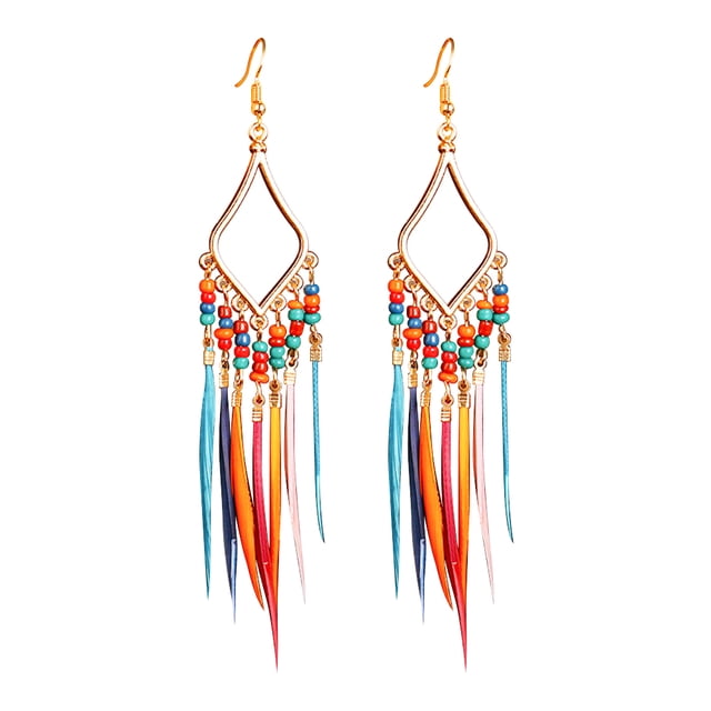 De Pendientes Colgantes Para Mujer, Joyería Bohemia Artificial Colorida, Elegante Para Uso Diario, Colgante Para Fiesta, Suministro De Joyería Tipo 1 Cateissary AP007454-03
