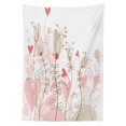 thumbnail image 3 of Ambesonne Love Tablecloth Rectangular Table Cover, Wedding Inspired Art, 60"x90", Pale Pink, 3 of 4