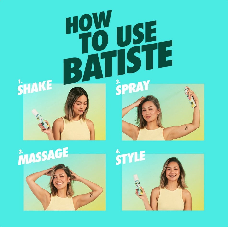 Batiste Dry Shampoo, Original Fragrance, 3.81 oz -  4 pack