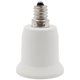 thumbnail image 1 of Adaptador de portalámparas E12 a E27, candelabro E12 a portalámparas mediano E26/E27, adaptador de base de bombilla para ventiladores de techo, luces colgantes, candelabros, 120 V/220 V, blanco., 1 of 6