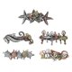thumbnail image 1 of Women Girls Punk Multi Type Shape Hair Barrettes Festival Hair Clips for Cosplay Party Performance Carnival Headpiece, 1 of 4