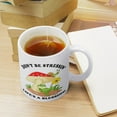 thumbnail image 5 of Don't Be Stressin' Life's A Blessing Frog Hippie Mug, Mushroom Illustration Art,Funny Coffee Mug,A Happy Cup for Children,The Best Gift for Colleagues,Parents,And Grandparents,110z Men And Women, 5 of 7