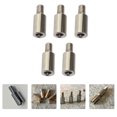 thumbnail image 1 of LOLIPPYY 5Pcs Scrapbook Page Extension Posts Iron Silver Plated, 1 of 6
