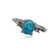 thumbnail image 2 of Anillo de plata para mujer, anillos de moda portátiles, regalos para novia, joyería decorativa, propuesta de boda, compromiso informal Ropa, zapatos y accesorios Miscelánea Azul Tamaño 10 Guardurnaity AP011197-23, 2 of 6
