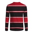 thumbnail image 5 of Men's Fashion Casual Printed Round Neck Long Sleeve T-Shirt Tops Red M, 5 of 5