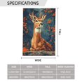 thumbnail image 3 of Fall Deer Garden Flag 12.5"X18" Outdoor Indoor Garden Decor Porch Banner Sign With Grommets Uv Fade Resistant, 3 of 8