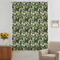 thumbnail image 2 of Vintage Flower Sheer Curtains 45" Long, Green Spring Floral Leaves Pastoral Birds Plants Light Filering Curtains, Breathable Simi Curtain Privacy Drapes for Kitchen Bathroom Small Window Treatment, 2 of 9