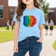 thumbnail image 5 of TaTaai School Season Cute Print Short Sleeve T-Shirt, Valentine's Day Casual Top, Unisex All Season Graphic Tee Gift, 5 of 8