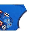 thumbnail image 4 of Beezizac Pajamas for Boys Funny Blue Gamer Tank Top & Shorts Sleeve 2-Piece PJ Set Kid Comfy Sleepwear Size 8, 4 of 7
