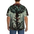 thumbnail image 3 of Sikiie Zombie Flower Apocalypse Men's Cuban Shirt, Hawaiian Shirts, Business Casual Button Down Shirts, Short Sleeve Shirt-3X-Large, 3 of 5