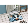 thumbnail image 2 of Cow Lick Black and White Cow Door Mat, 2 of 4