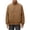 Brown, variant on Flight Jackets for Men Zip Up Jacket Stand Collar Long Sleeve Light Windproof Outerwear With Oversize Side Patch Pockets Fall Outdoor Daily Layer Top Men Clothings