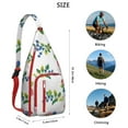 thumbnail image 3 of Stylish Travel Sling Bag Strawberry Fruit Trendy Sling Backpack for Women/Men Adjustable Lightweight Travel Hiking Casual Daypack for Young People, 3 of 4