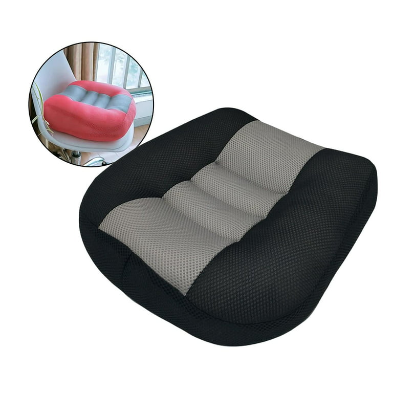 Car Booster Seat Cushion Heightening Height Boost Mat, Breathable Mesh  Portable Car Seat Pad Angle Lift Seat for Car, Office,Home (Black)