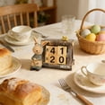 thumbnail image 4 of FAMTKT Easter Tabletop Reused Calendar Crafts Desktop Decoration Wooden Ornaments Building Block Calendar,Home Decor Collection, 4 of 6