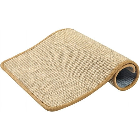 JISBEIFHA Cat Floor Scratching Pad Natural Sisal Cat Scratch Mat Cat Scratcher Sisal Mat for Indoor Cat Horizontal Cat Scratch PadA8614