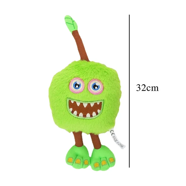 Peluche de Anime My Singing Monsters, juguete de peluche, juego de dibujos animados, juguetes de peluche, puertas de juego de terror de peluche suave, muñeco de peluche para niños