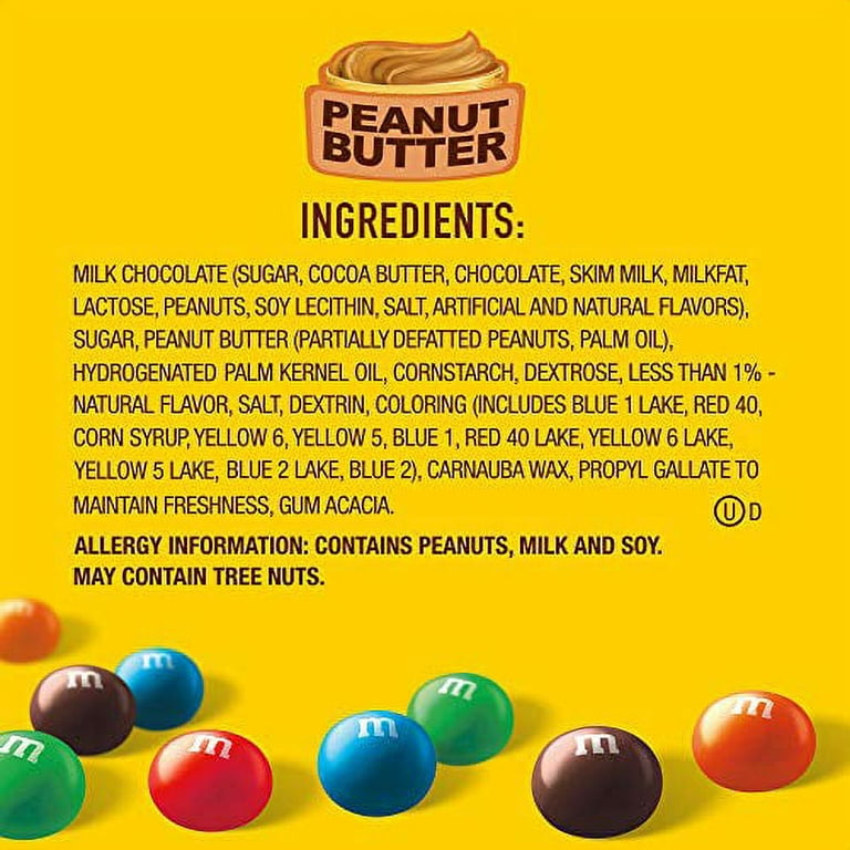  M&M'S Peanut Butter Chocolate Candy Party Size 34-Ounce Bag :  Grocery & Gourmet Food
