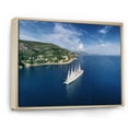 thumbnail image 2 of Designart "Croatian Sail Cruise Ship" Boat Floater Framed Wall Decor, 2 of 5
