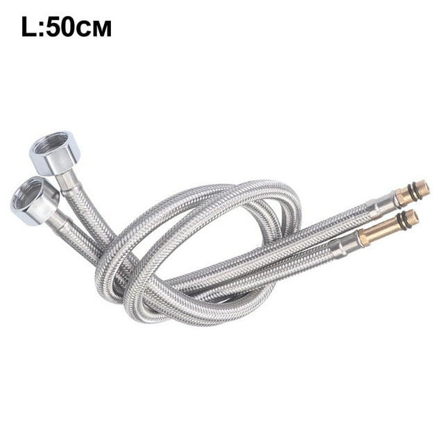 Taps Mixed Hot And Cold Water Inlet Basin Sink Water Pipe Water Inlet Hoses 2pcs