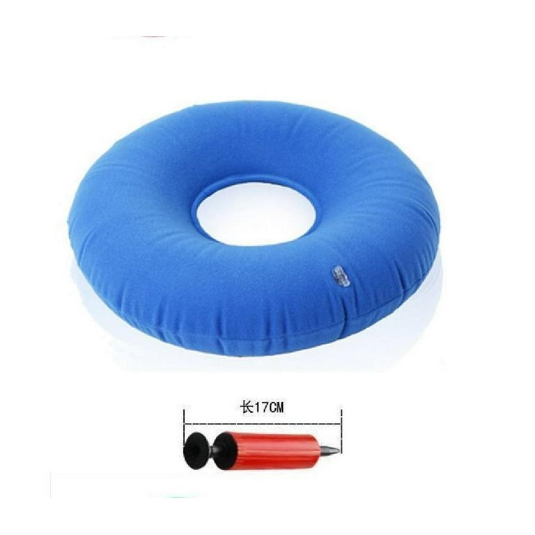 Inflatable Vinyl Ring Cushion for Hemorrhoid Relief Pillow