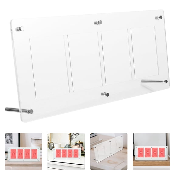 SWETRACE 1Pcs Trading Card Holders Display Rack for Gamers with Transparent Acrylic Material Desk Use