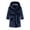 Navy Blue, variant on Godderr Baby Kids Robe Boys Girls Fleece Hooded Sleeping Gown Classic Bathrobe Premium Soft Toddler Bathrobe with Pockets for Infant 2-12T
