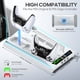 thumbnail image 3 of Soporte para consola de juegos PS5 Slim/PS5 Disc & Digital, estación de enfriamiento de 3 niveles y LED RGB con cargador para PS5 y controlador Edge, accesorios PS5 con 3 concentradores USB, 3 of 5
