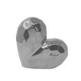 thumbnail image 1 of Sagebrook Home Silver Ceramic Heart 7.75", 1 of 2
